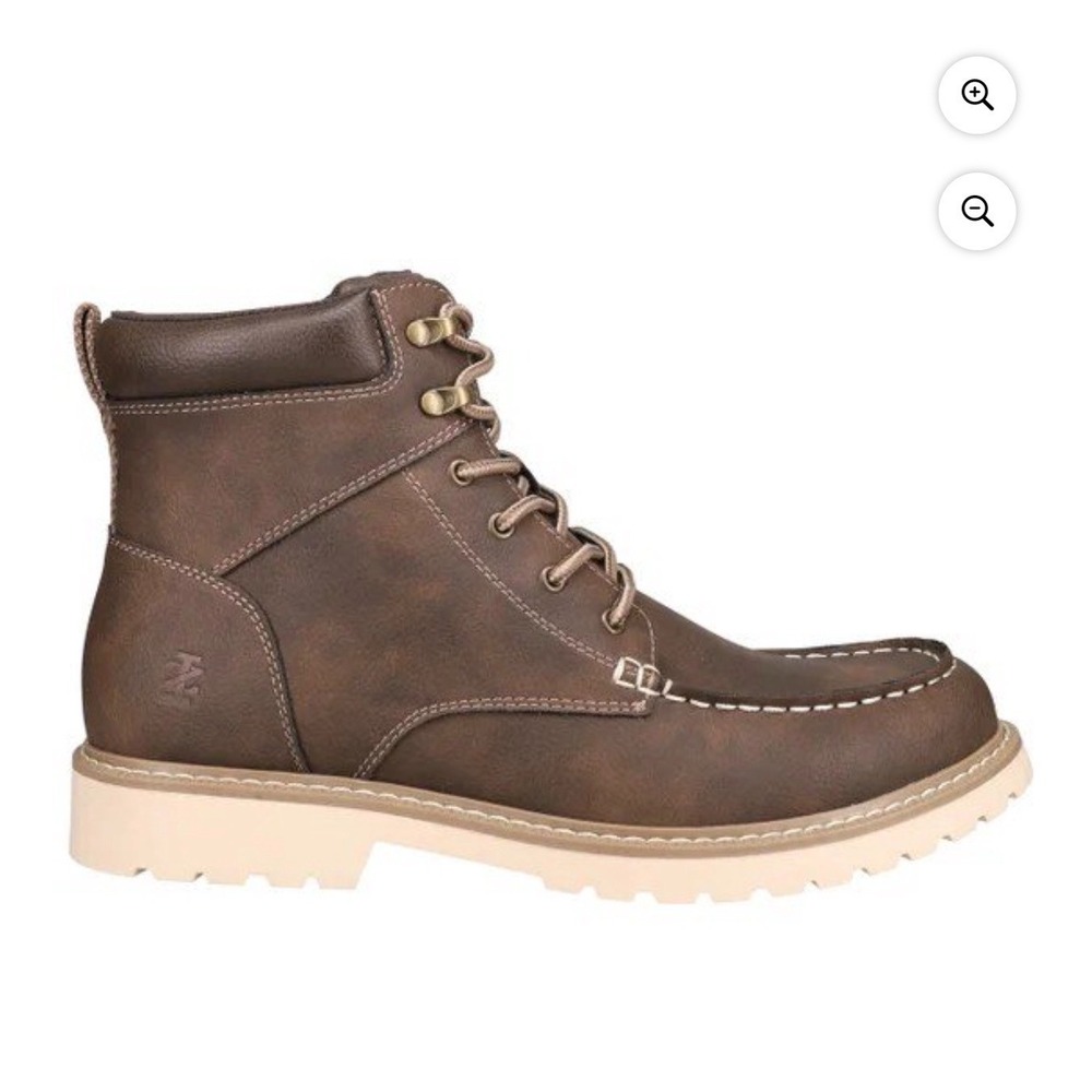 Izod NIB Miles Boot Brown‎ Men Sz 11 Lace Up Memory Foam